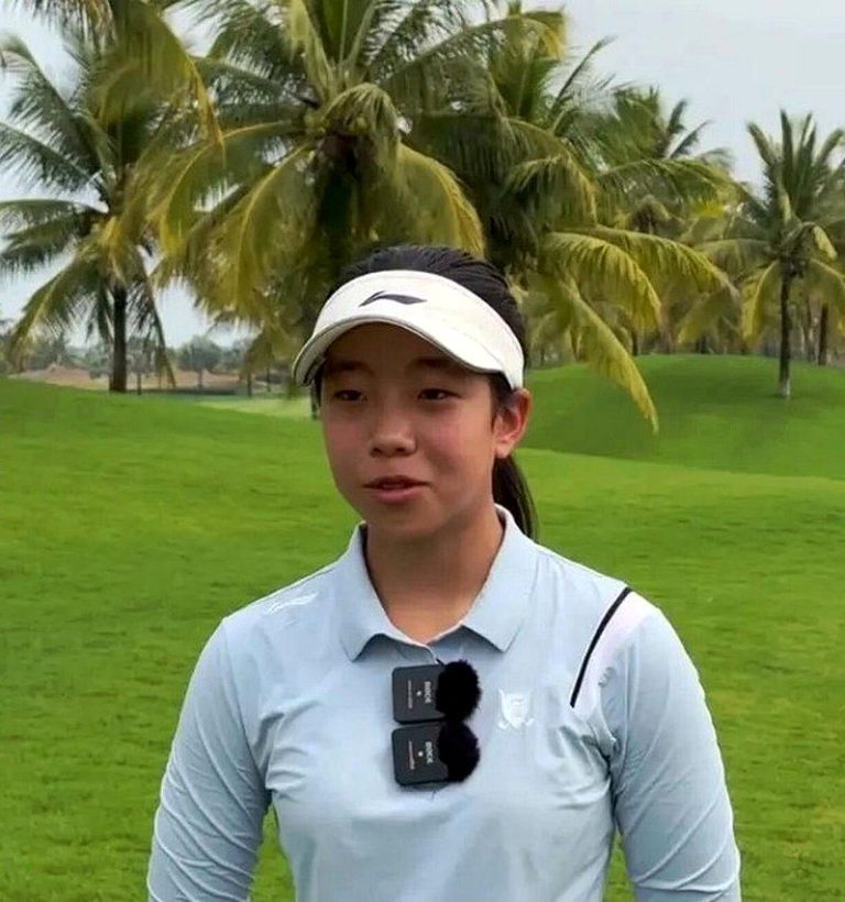 刘国梁女儿在高球领域打出名号。（取材自九派新闻）