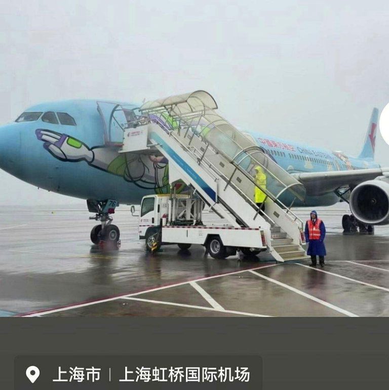 上海虹桥机场。(视频截屏)