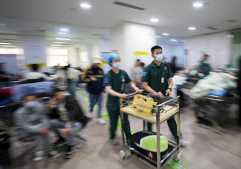 中国7月添加新冠确诊病例达52.2万例,为6月的6.6倍。图为位于辽宁沈阳的中国...
