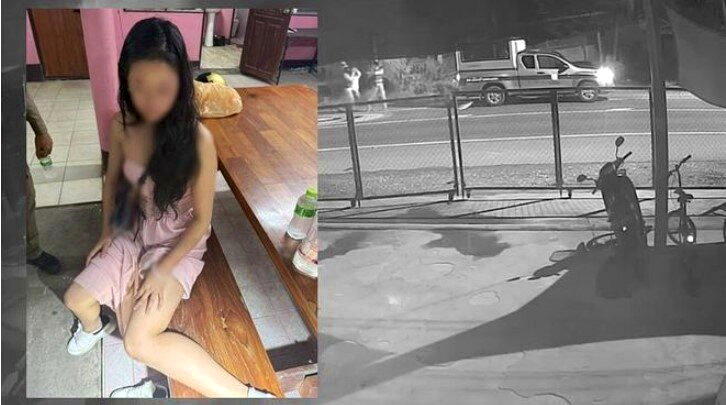 中国女子在泰国曼谷被四名男子绑架,差点被载到缅甸。最后她趁机跳车求援获救。(取材...