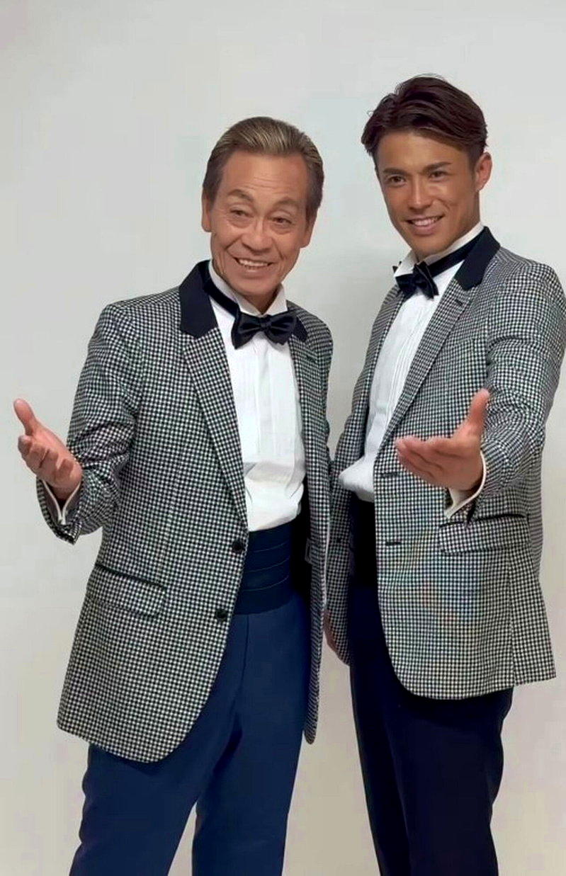 清水AKIRA(左)和清水良太郎曾同台演出。(取材自Instagram)
