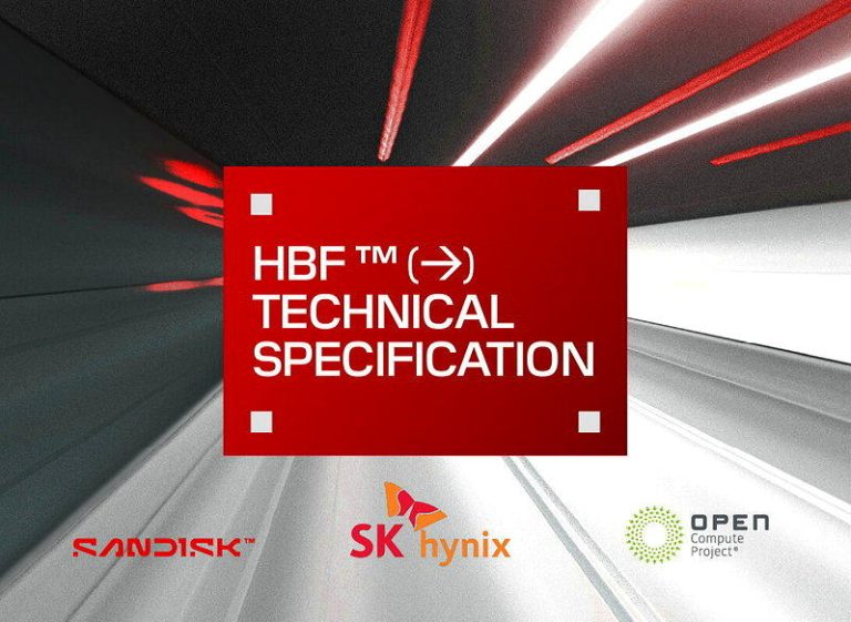 南韩芯片制造商SK海力士和SanDisk公布业界头一个高带宽闪存（HBF）...