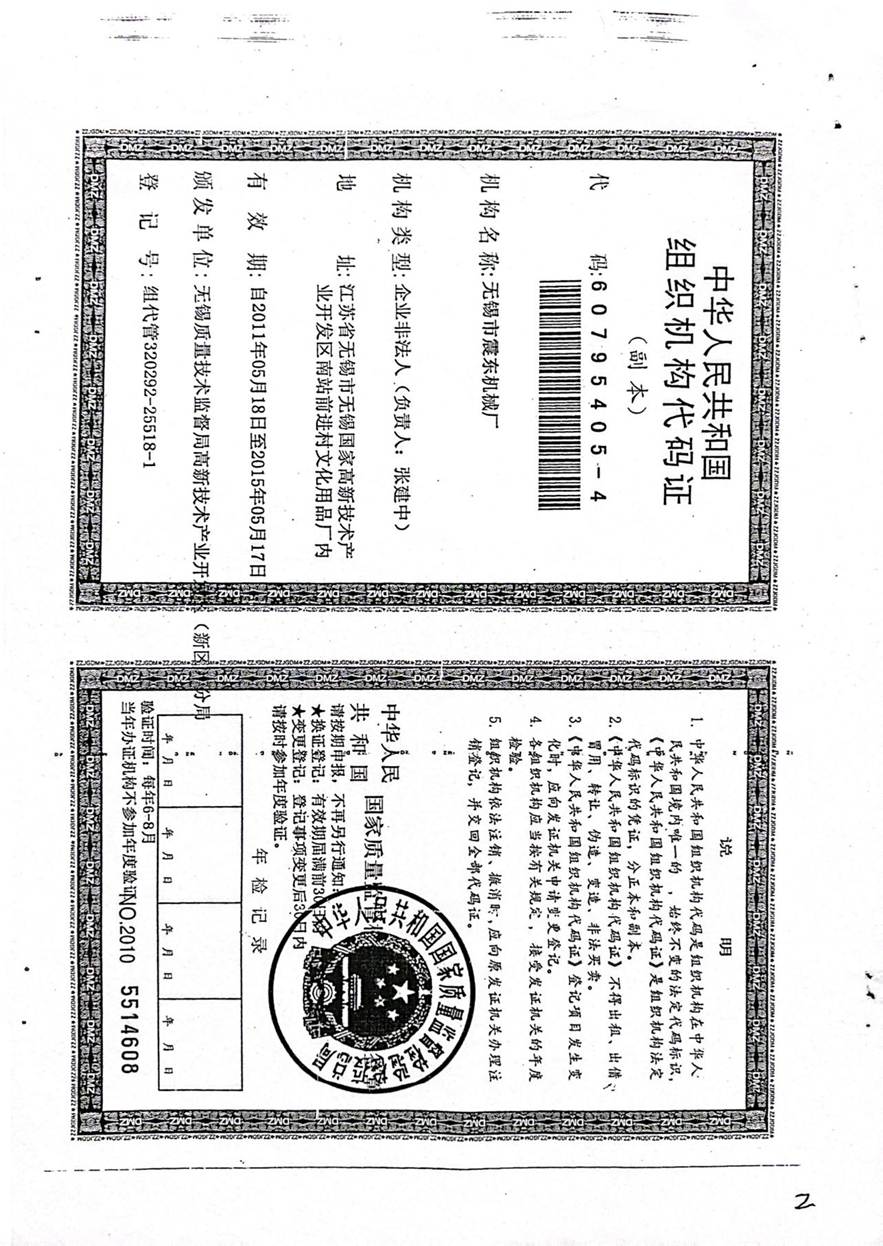 组织机构代码
