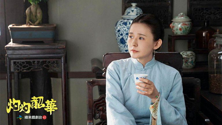 热依扎在「灼灼韶华」中，凭借着灵活的商业头脑成就一番事业。图／纬来戏剧台提供