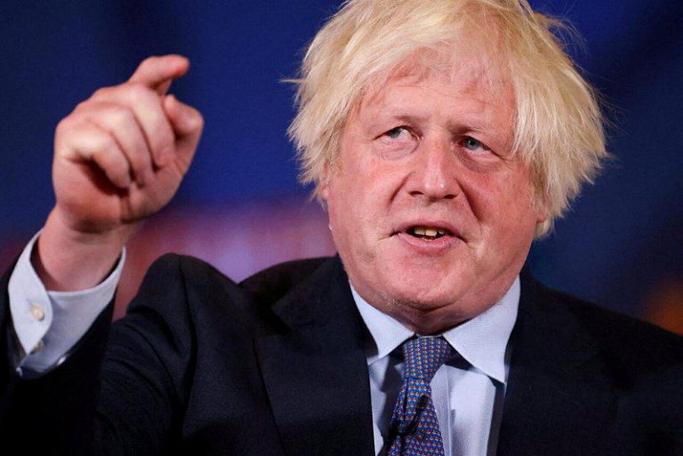 英国前首相强生。（路透数据照片）
