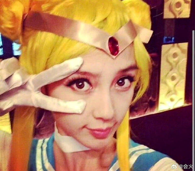 美少女战士是杨颖最喜欢的动漫。(取材自微博)