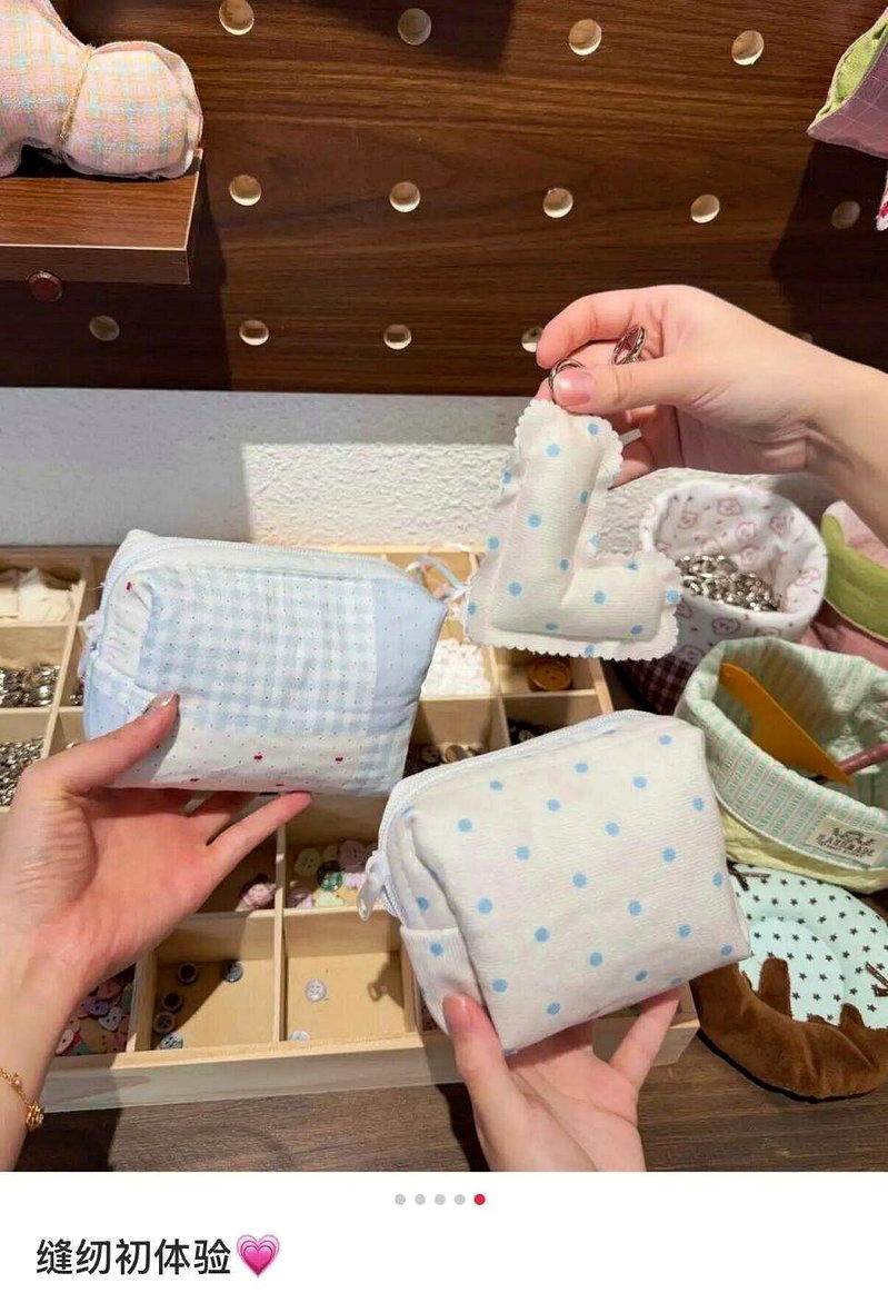 女学员分享自己做的收纳包。(取材自凤凰WEEKLY/小红书用户「lulu 」截屏...