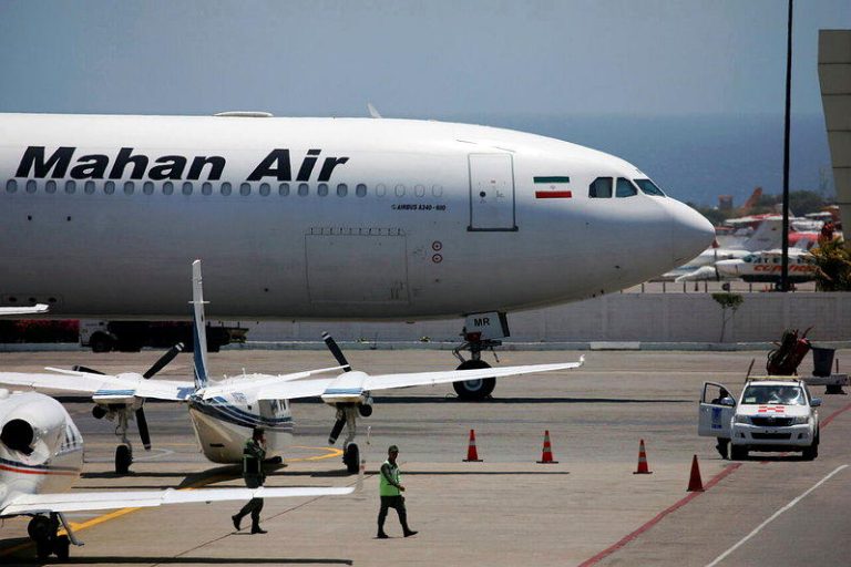 伊朗主要航空公司之一马汉航空（Mahan Air）。（路透）