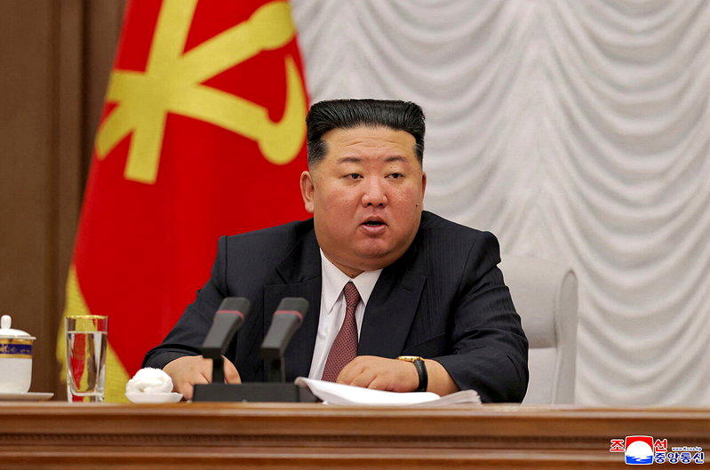 北韩领导人金正恩体重超过140公斤，健康状况受国际关注。（路透）