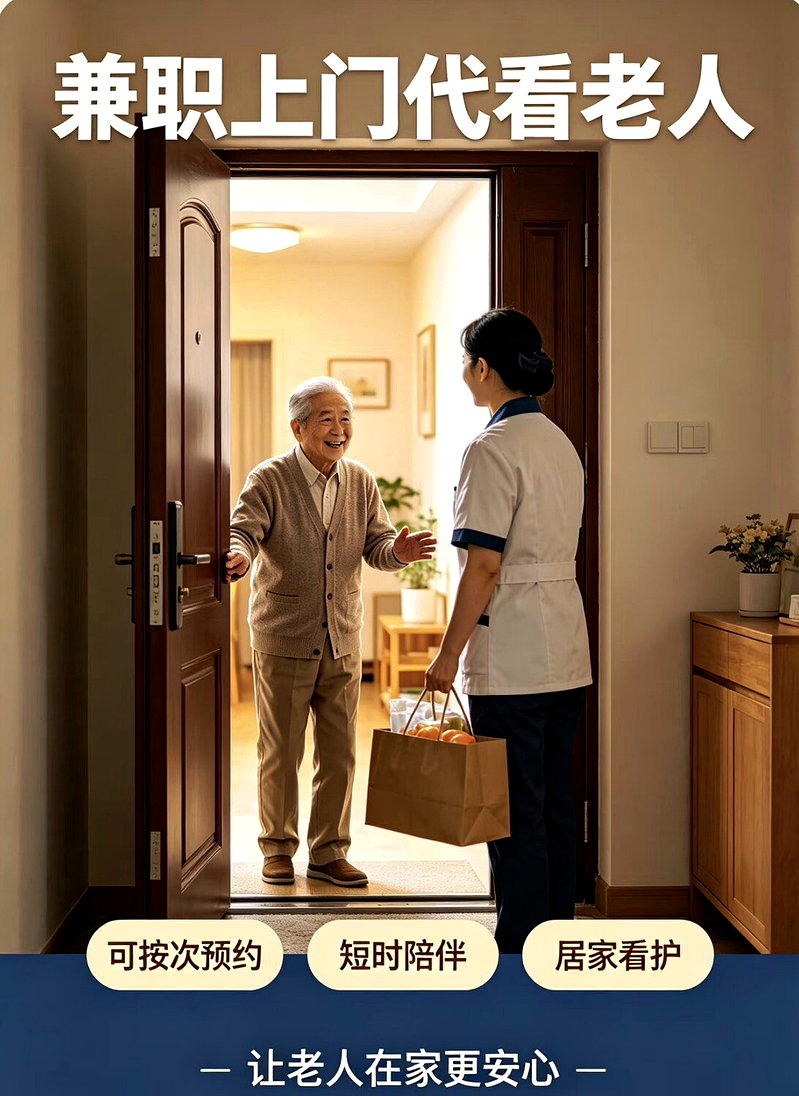 还有兼职上门代看老人服务。(取材自微博)