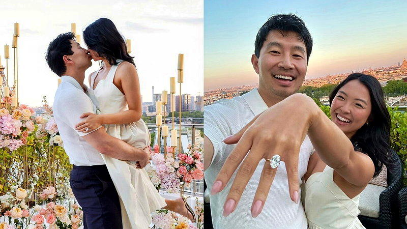 刘思慕向女友Allison求婚成功。(取材自simuliu IG)