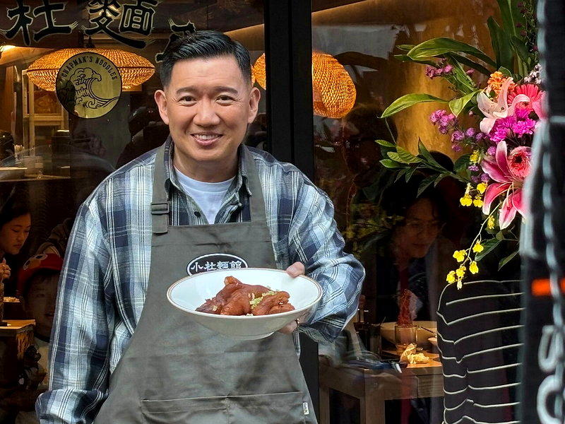 杜汶泽移居台湾多年,并开了「小杜面馆」。(联合报系数据照)