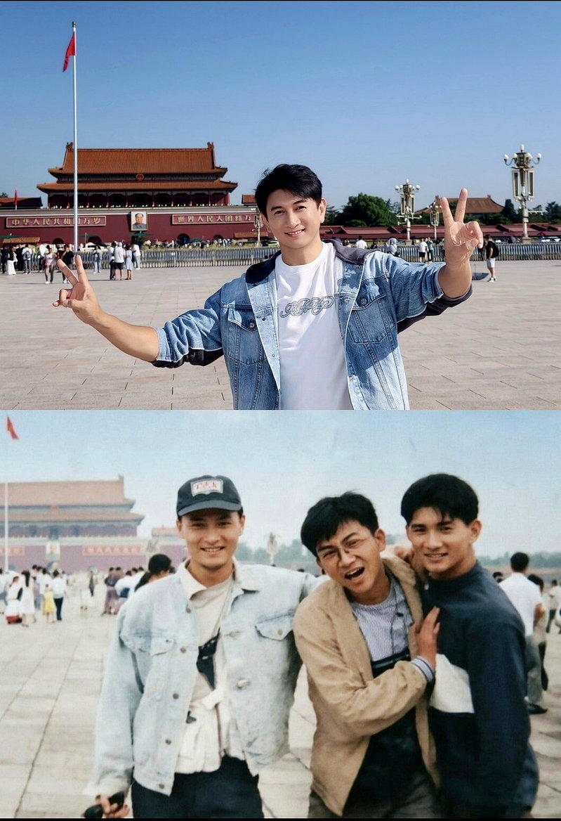 吴奇隆分享小虎队昔日模样。图/摘自小红书