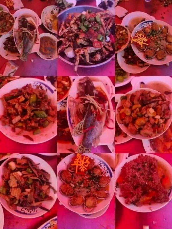 图为宴席上的菜品。(取材自都市快报橙柿交互)