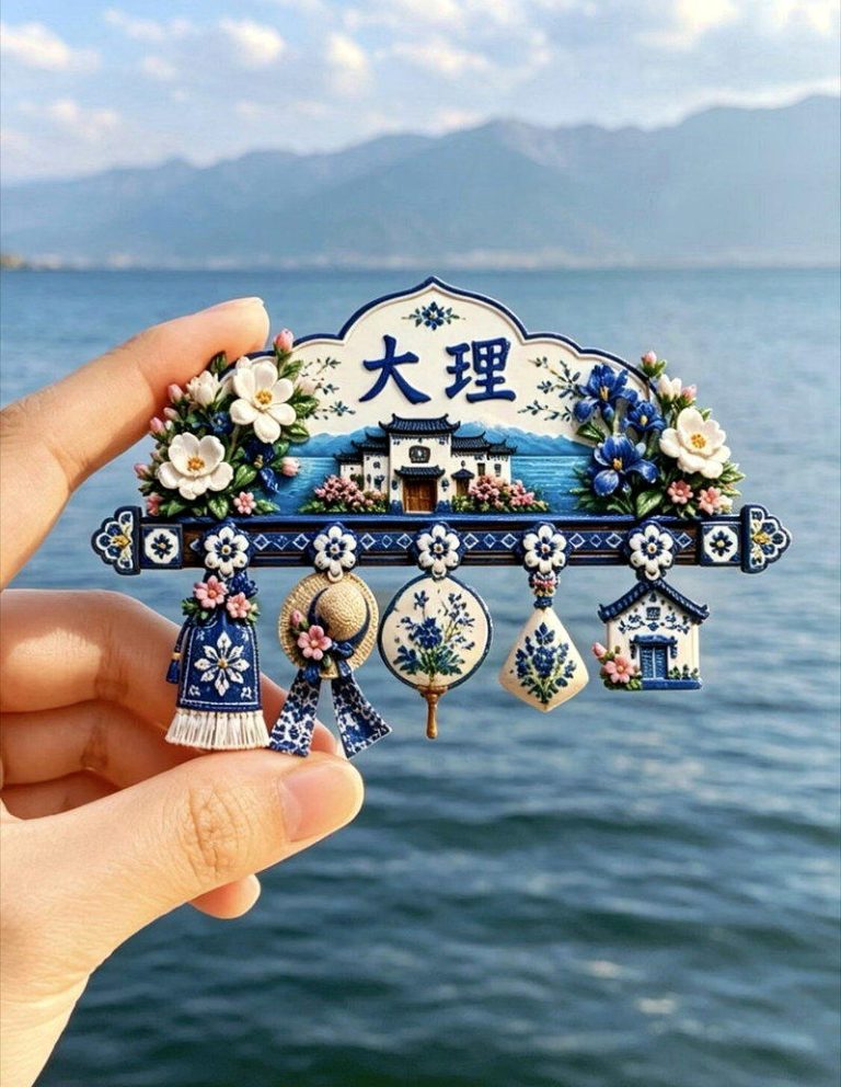 大理浮雕冰箱贴。(取材自小红书)