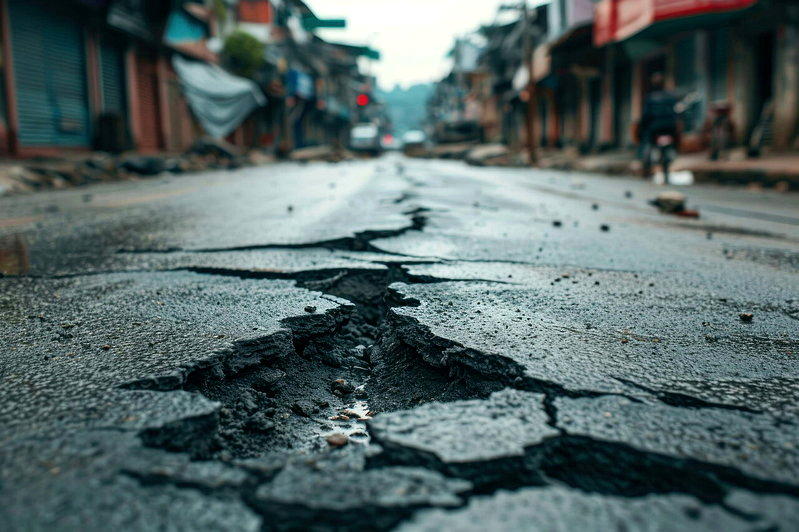 地震示意图。(取自123RF)