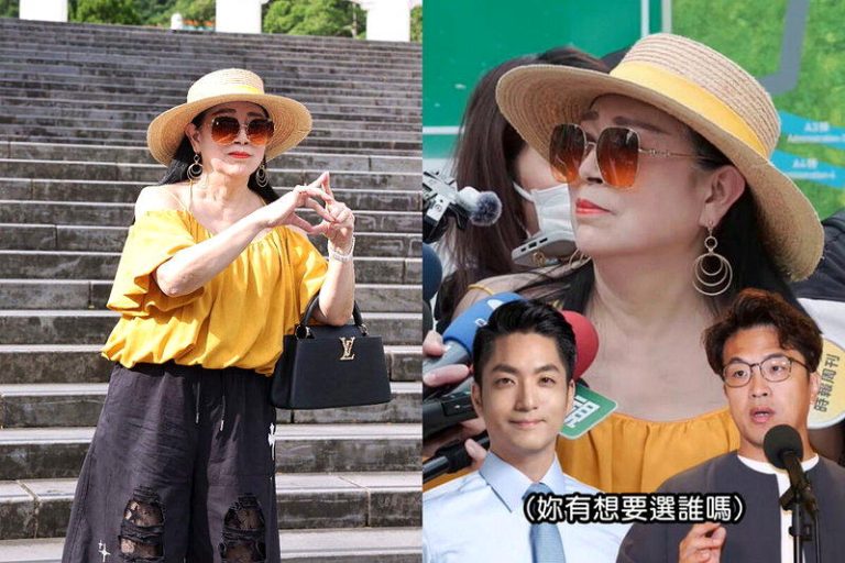 68岁话题女王「上流美」许纯美久违露面！受访面对蒋万安与沈伯洋谁比较帅的八卦提问...