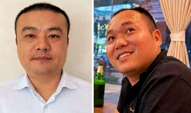 家属发布的寻人启事上小宋的姐夫（左）与弟弟的照片。（取材自红星新闻）
