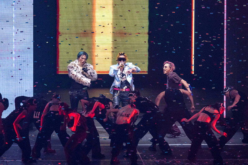 BIGBANG今晚在大巨蛋完成第三场演出。图/读者提供