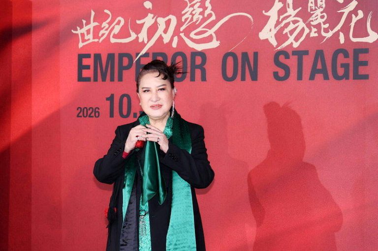 杨丽花对镜头交互。（记者林士杰／摄影）
