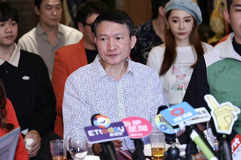 秦杨出席「反毒、反毒驾」影集记者会。(记者陈慧贞/摄影)