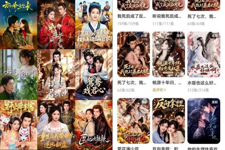 红果短剧类型选择多元。（取材自App Store、小红书）