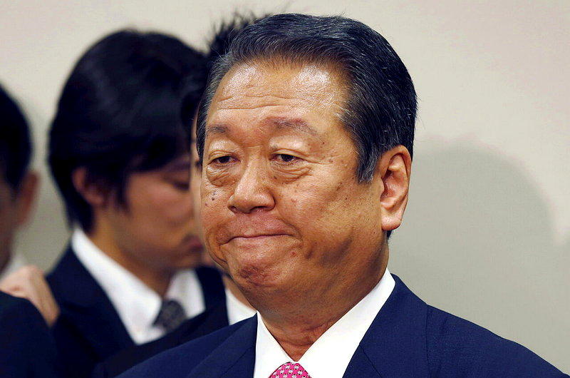 日本资深政治家、前众议员小泽一郎。(美联社)