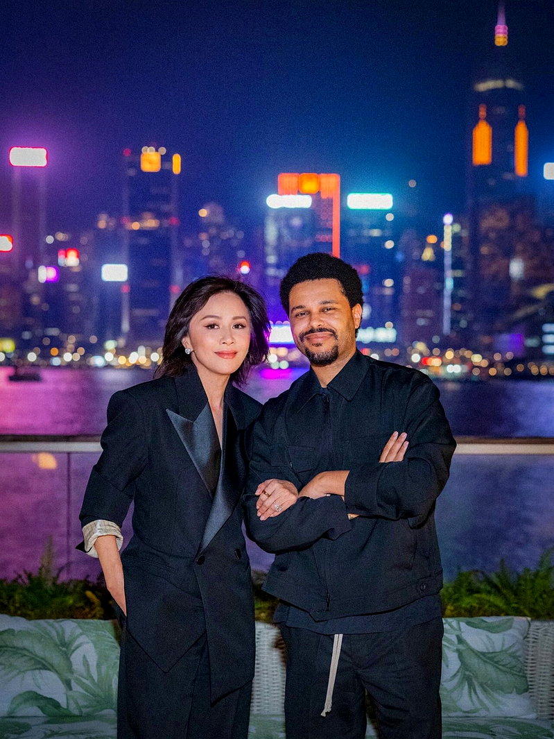 刘嘉玲和威肯合照。（取材自carinalau1208 IG）