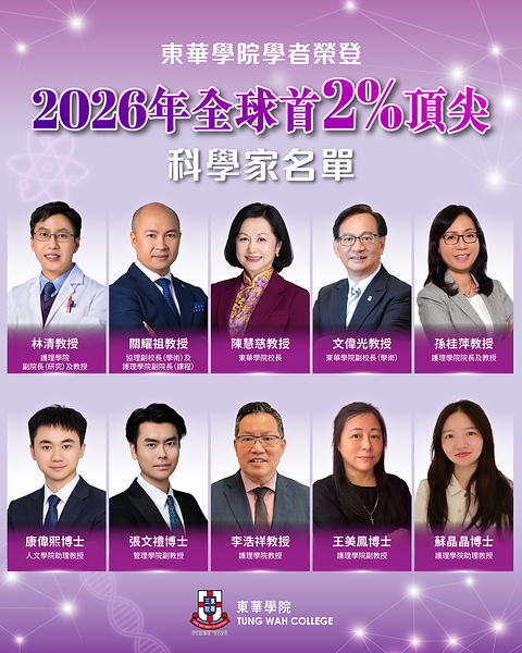 东华学院共十位学者荣登 2026 年公布的美国史丹福大学全球首 2% 顶尖科学家名单。 东华学院共十位学者荣登 2026 年公布的美国史丹福大学全球首 2% 顶尖科学家名单。