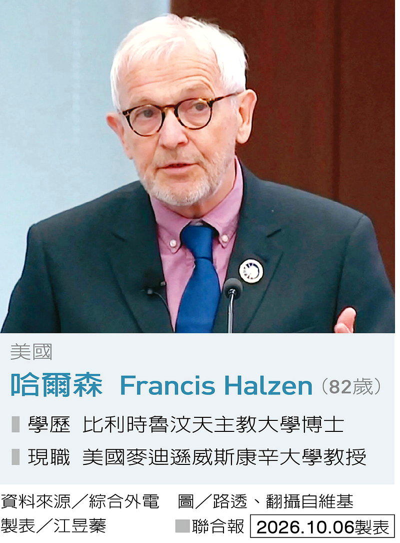 哈尔森 Francis Halzen 制表/江昱蓁