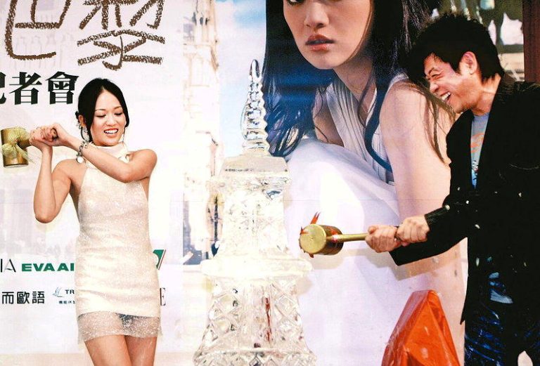 陈乔恩（左）与孙德荣曾是工作伙伴。（本报系数据照）