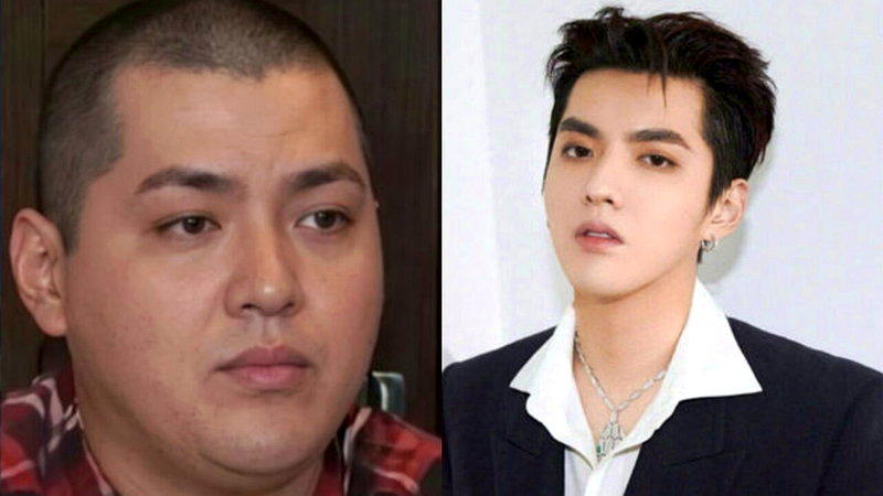 吴亦凡「狱中发福照」(左图)在网络疯传,已被证实是合成。(取材自微博)