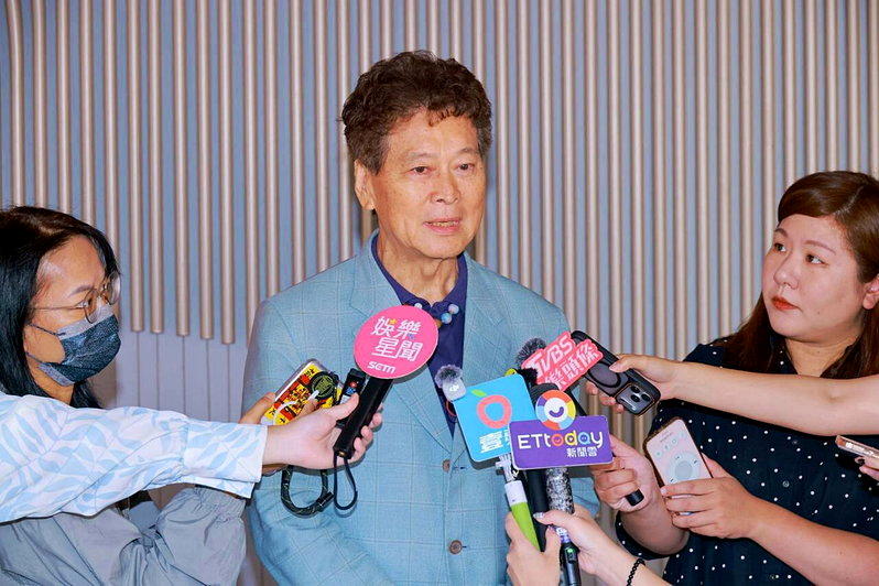 刘尚谦怀念昔日搭档蓝琪,神情满怀不舍。(记者沈昱嘉/摄影)