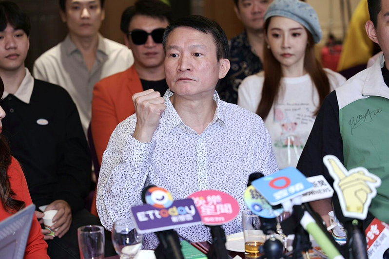秦杨出席「反毒、反毒驾」影集记者会。(记者陈慧贞/摄影)