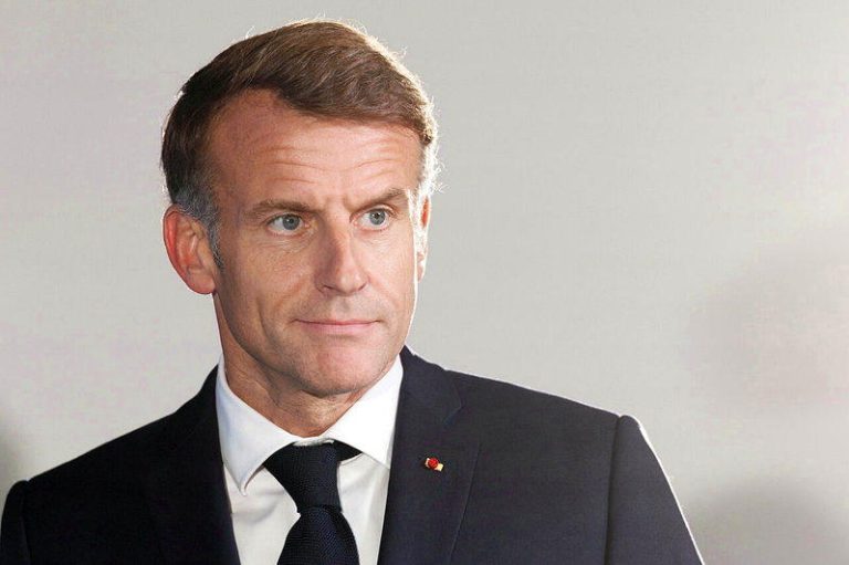 法国总统马克宏。(欧新社)